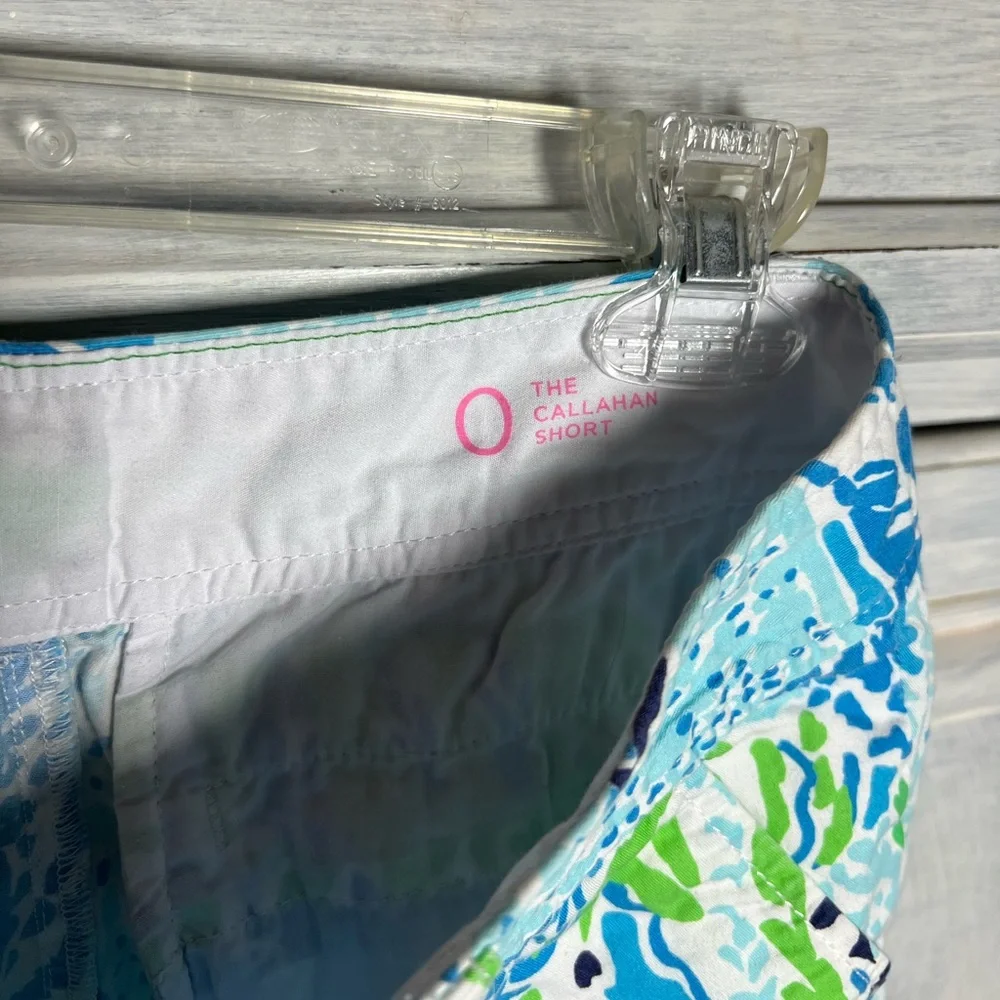 Lilly Pulitzer Callahan Shorts Blue Let’s Cha Cha Preppy‎ Nautical Resort